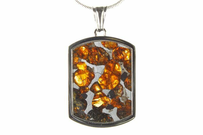 Sericho Pallasite Dog Tag Meteorite Pendant - Kenya #336115